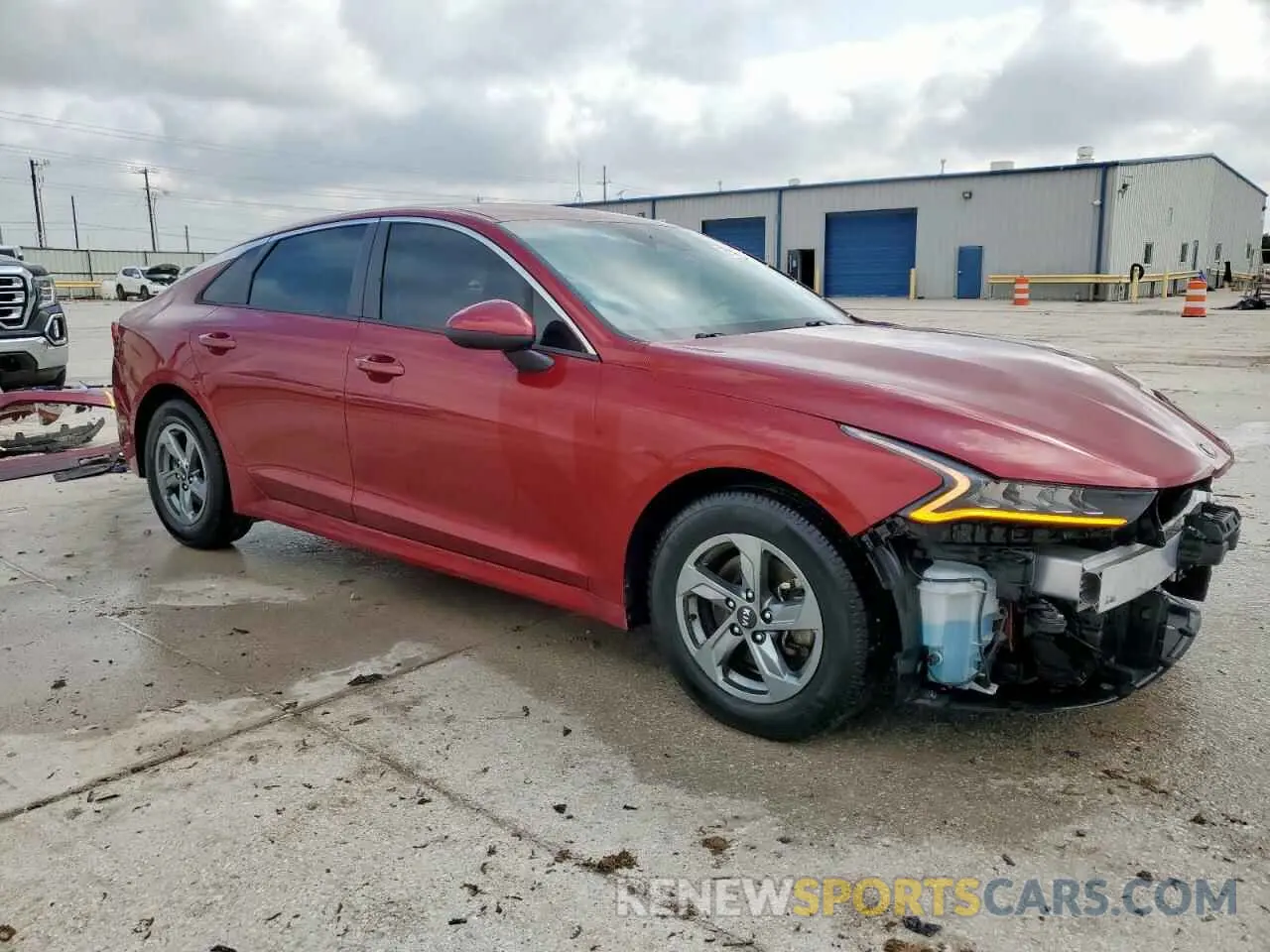 4 fotografías del automóvil dañado 5XXG14J29MG007889 KIA K5 2021