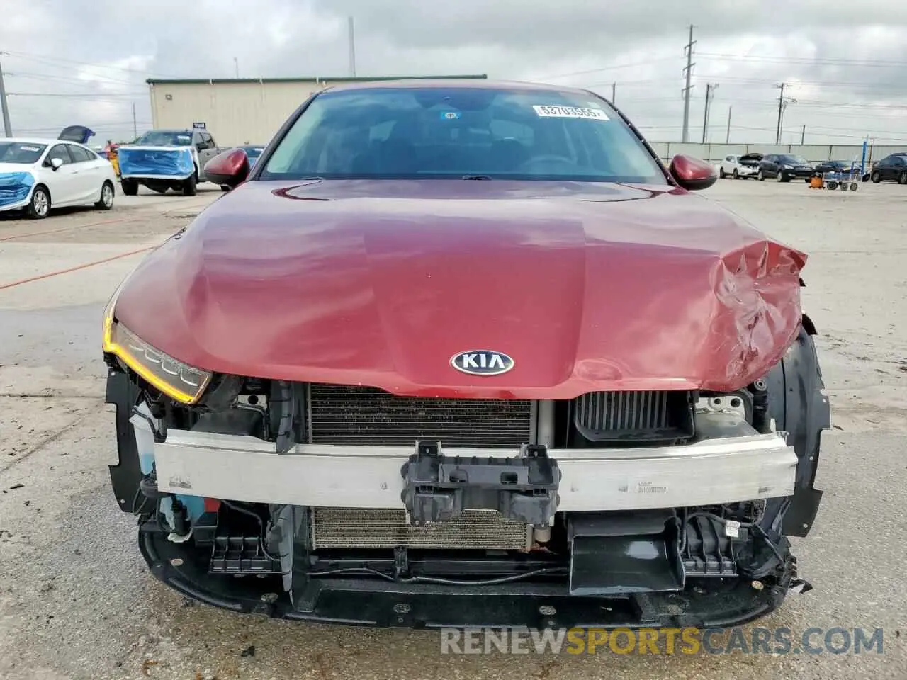 5 fotografías del automóvil dañado 5XXG14J29MG007889 KIA K5 2021