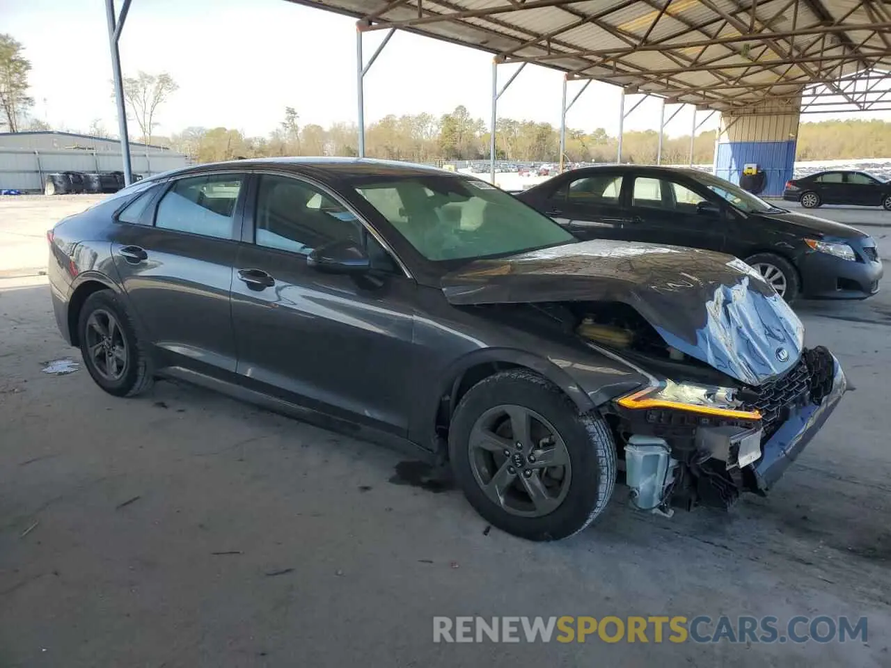 4 fotografías del automóvil dañado 5XXG14J29MG037572 KIA K5 2021