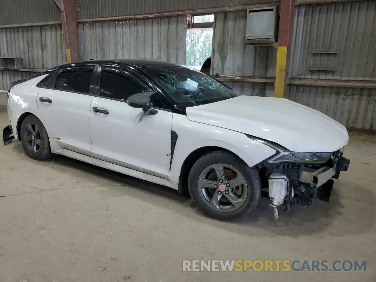 4 fotografías del automóvil dañado 5XXG14J2XMG030615 KIA K5 2021