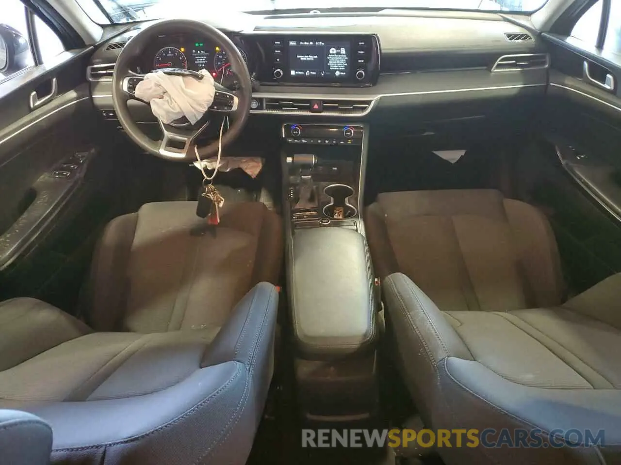 8 fotografías del automóvil dañado 5XXG14J2XMG037497 KIA K5 2021