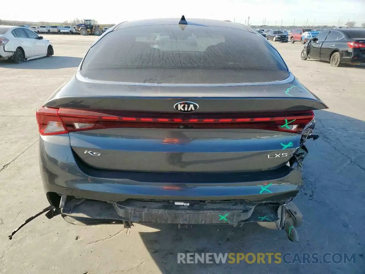 6 fotografías del automóvil dañado 5XXG14J2XMG047754 KIA K5 2021