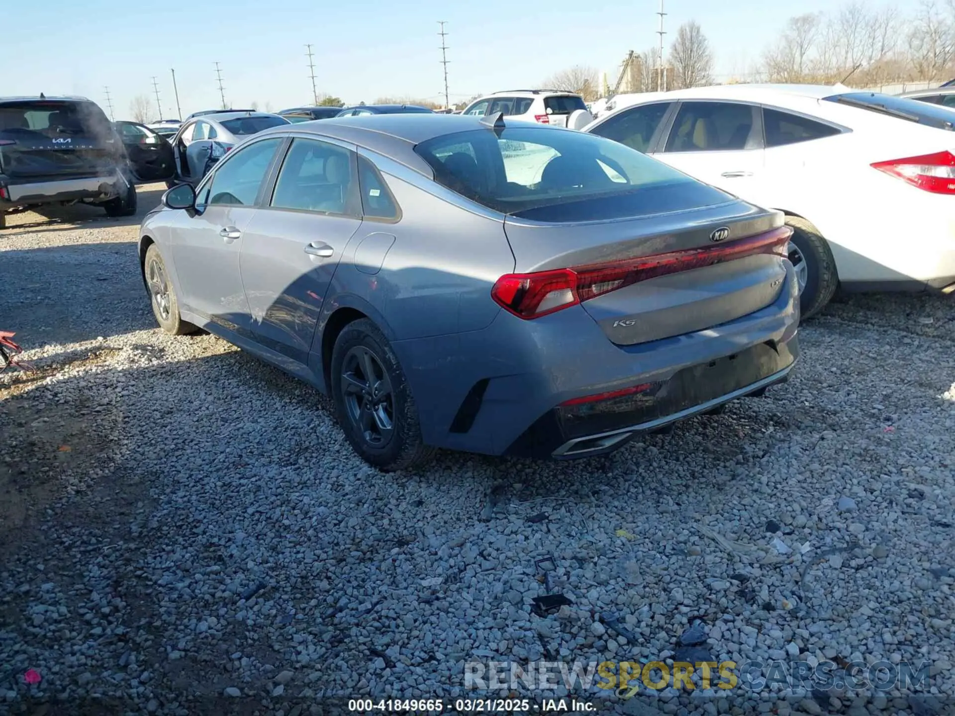 3 fotografías del automóvil dañado 5XXG14J2XMG057779 KIA K5 2021