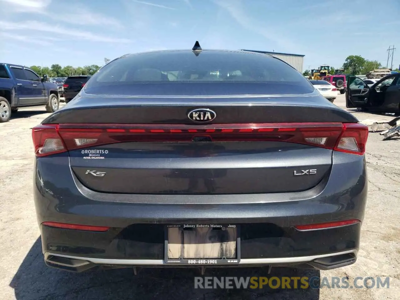 6 fotografías del automóvil dañado 5XXG14J2XMG059144 KIA K5 2021