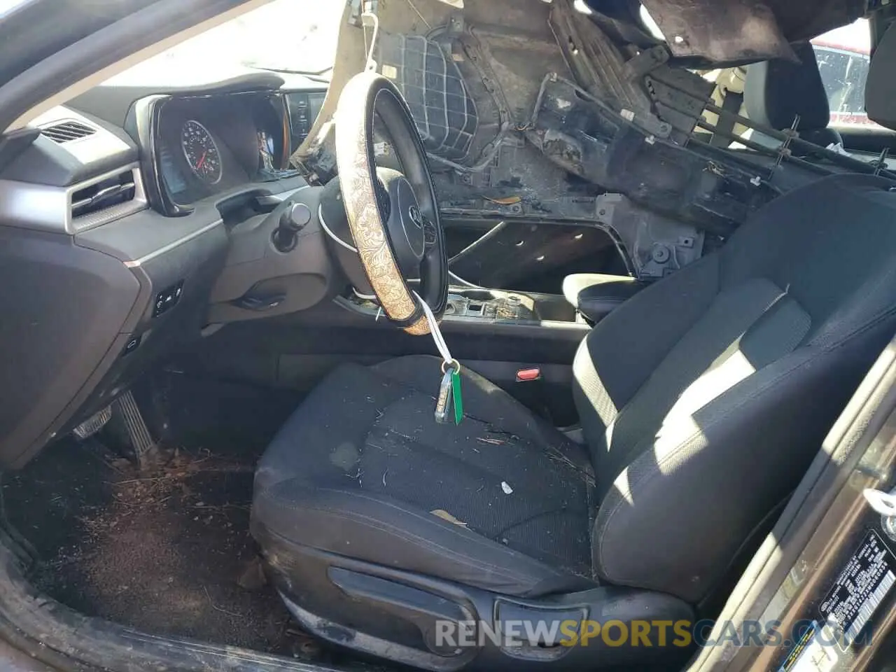 7 fotografías del automóvil dañado 5XXG14J2XMG060956 KIA K5 2021