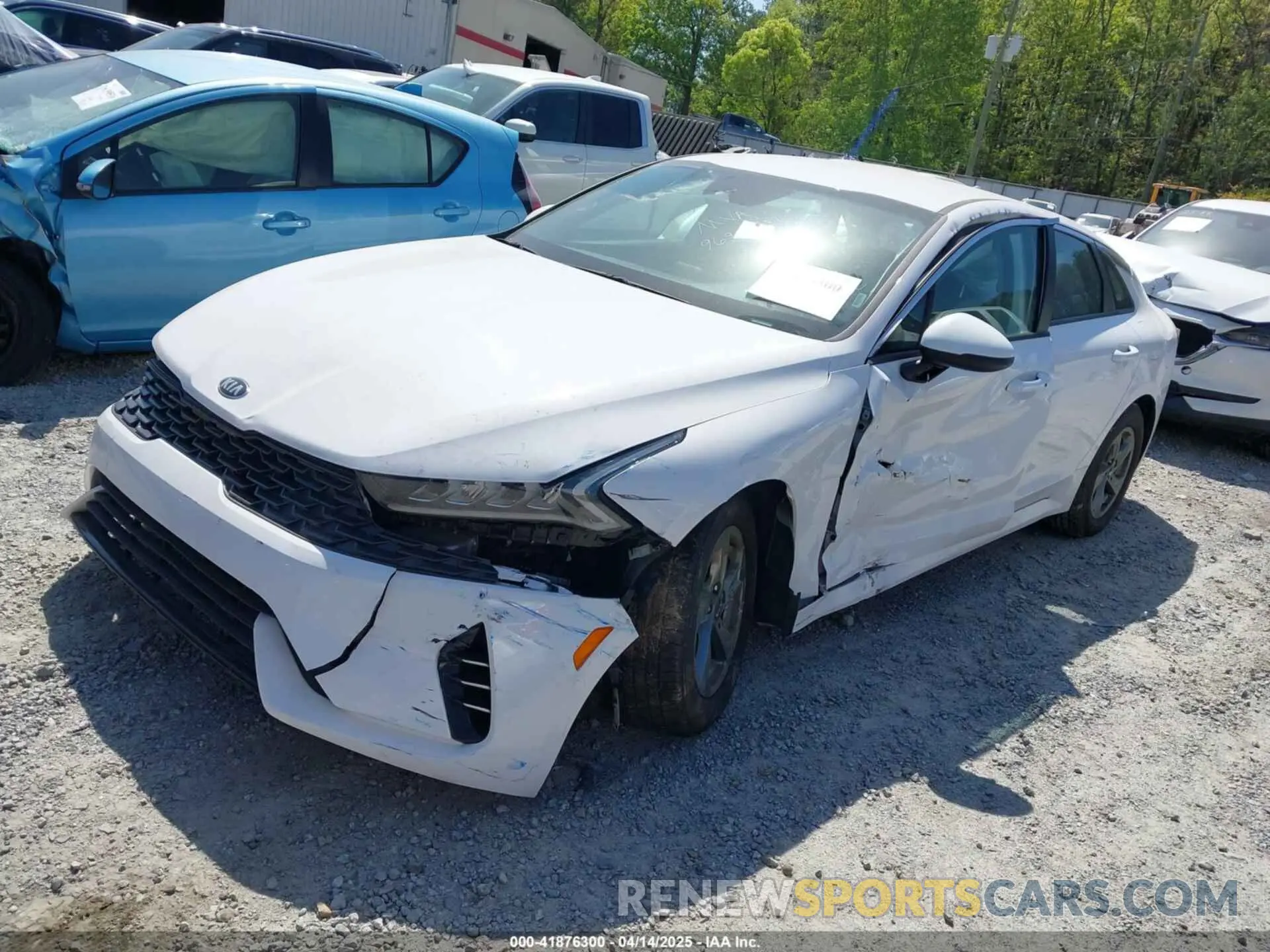 2 fotografías del automóvil dañado 5XXG14J2XMG069432 KIA K5 2021