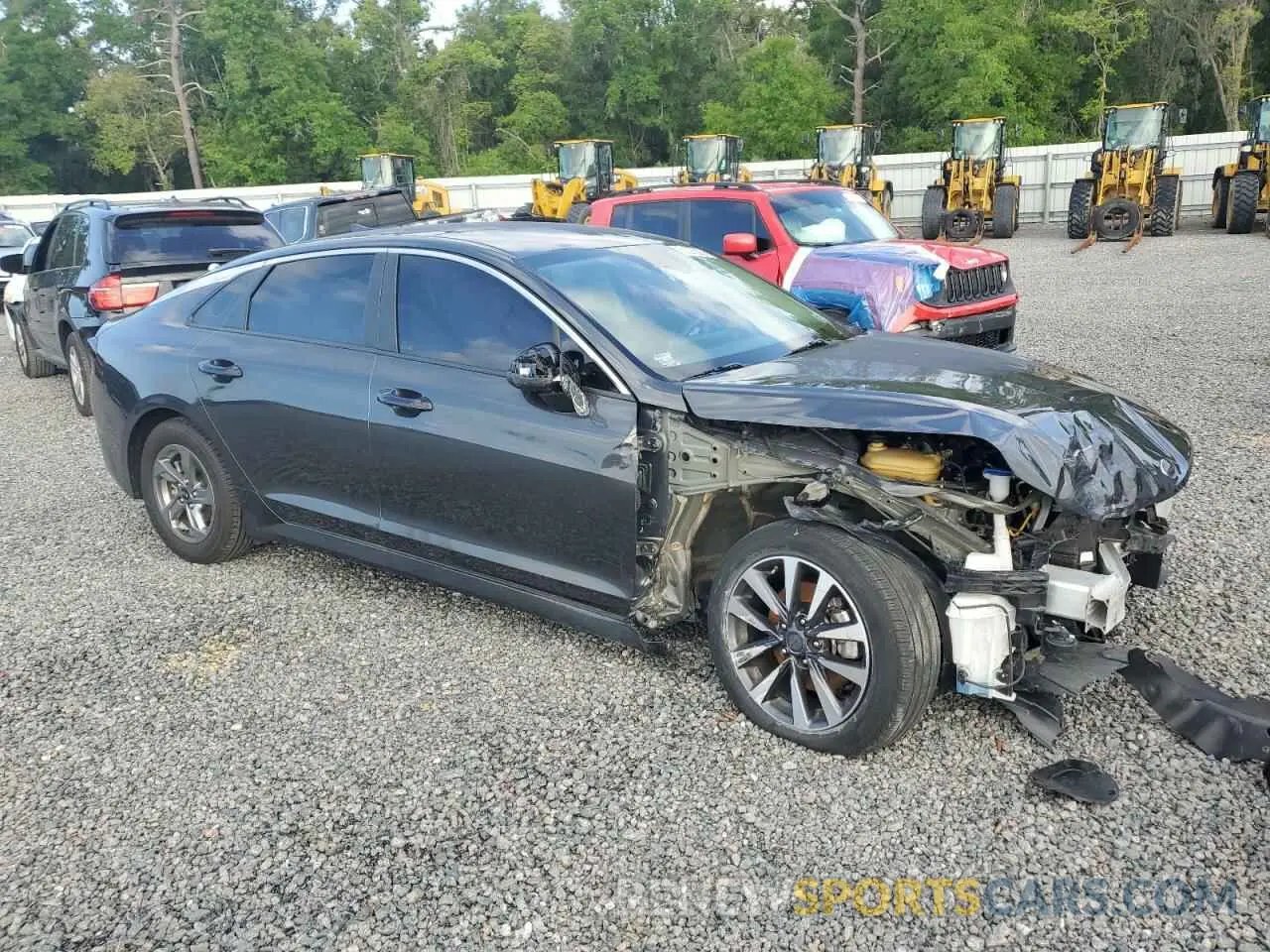4 fotografías del automóvil dañado 5XXG14J2XMG081760 KIA K5 2021
