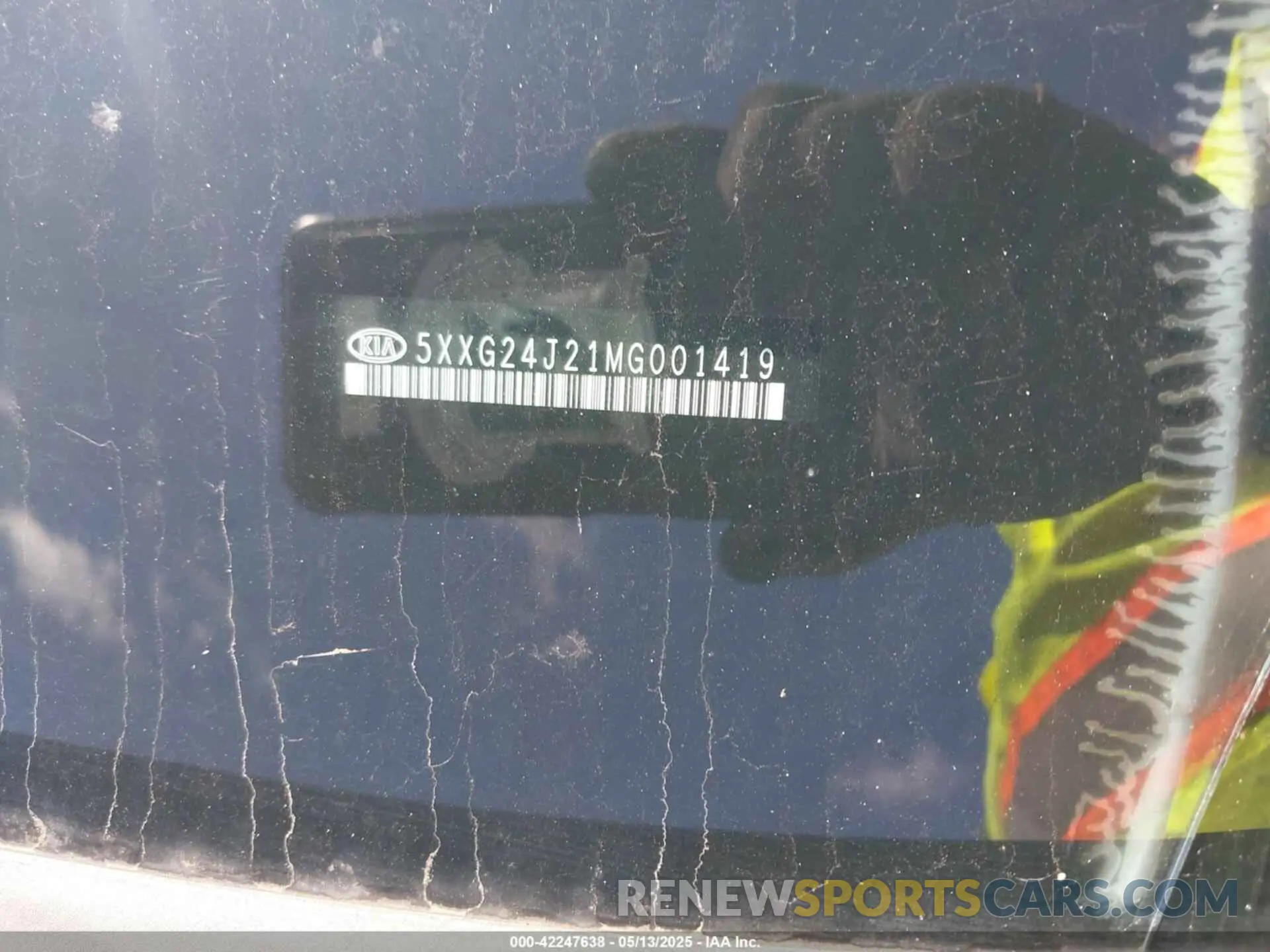 9 fotografías del automóvil dañado 5XXG24J21MG001419 KIA K5 2021