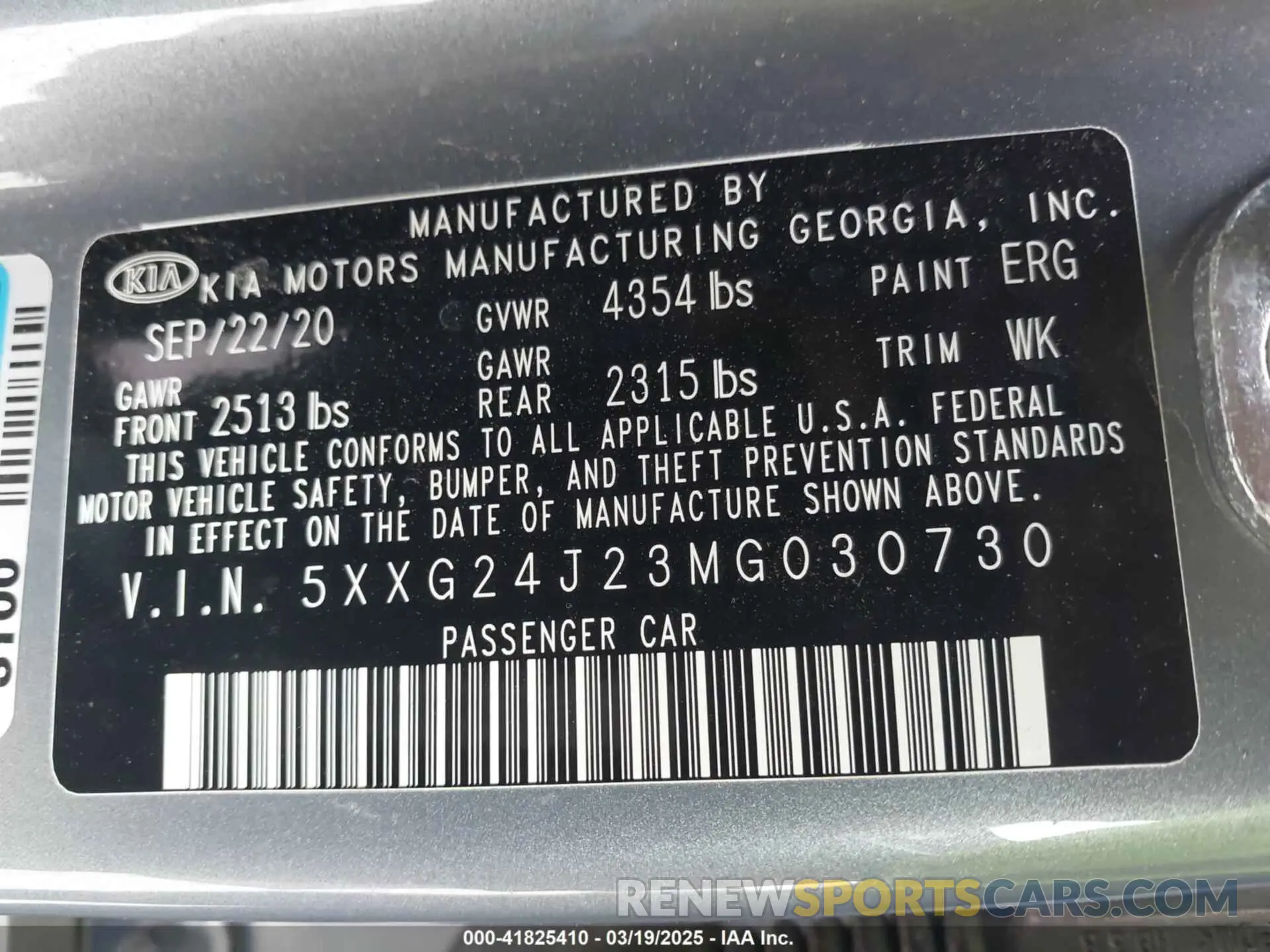 9 fotografías del automóvil dañado 5XXG24J23MG030730 KIA K5 2021