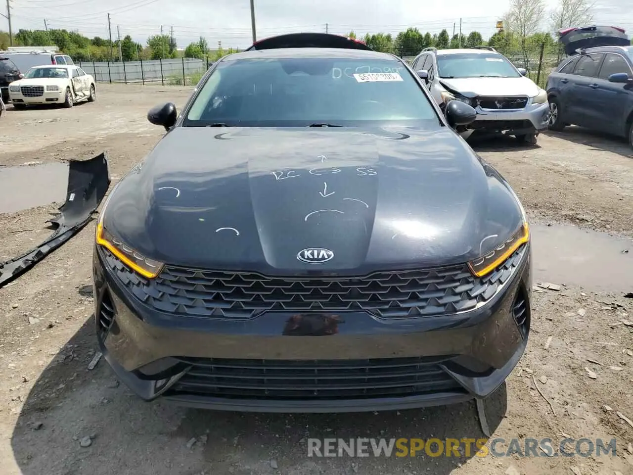 5 fotografías del automóvil dañado 5XXG24J27MG032240 KIA K5 2021