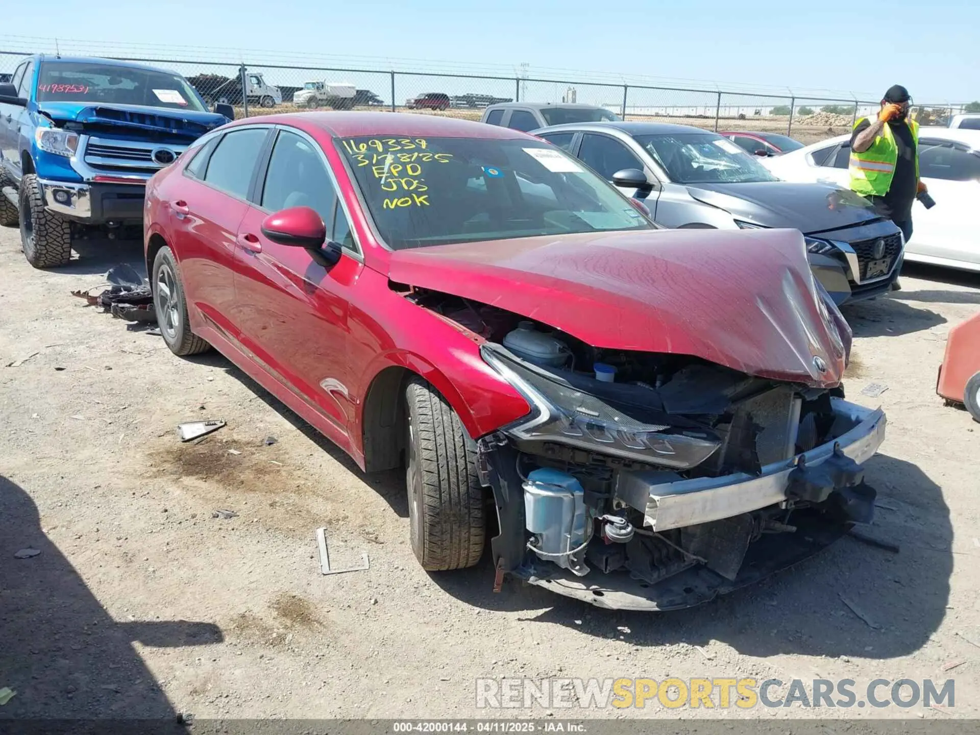 1 fotografías del automóvil dañado 5XXG24J29MG007372 KIA K5 2021