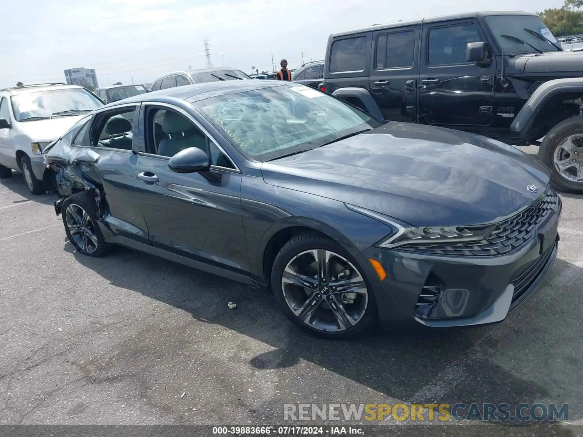 1 fotografías del automóvil dañado 5XXG34J20MG038085 KIA K5 2021