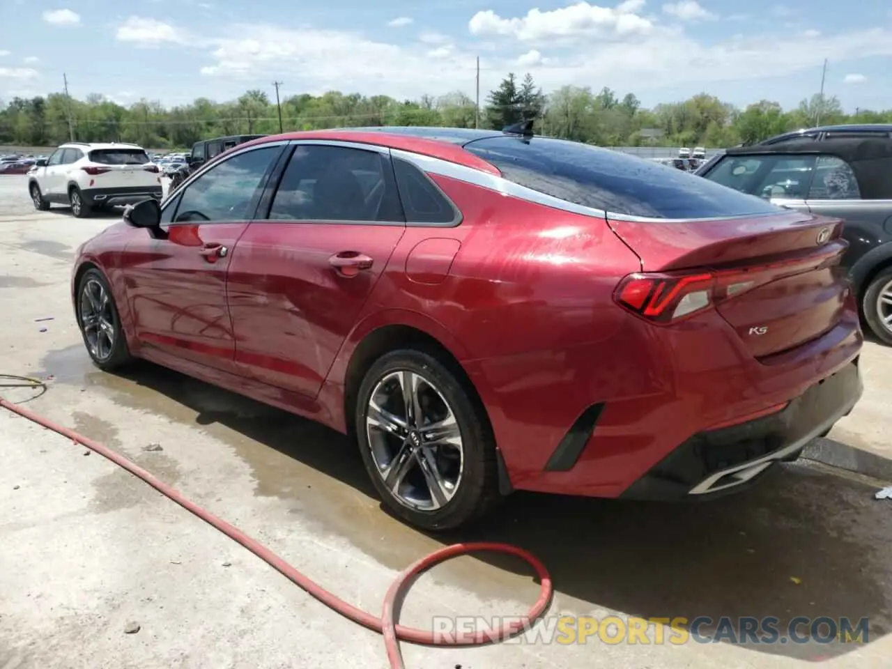 2 fotografías del automóvil dañado 5XXG34J21MG026253 KIA K5 2021