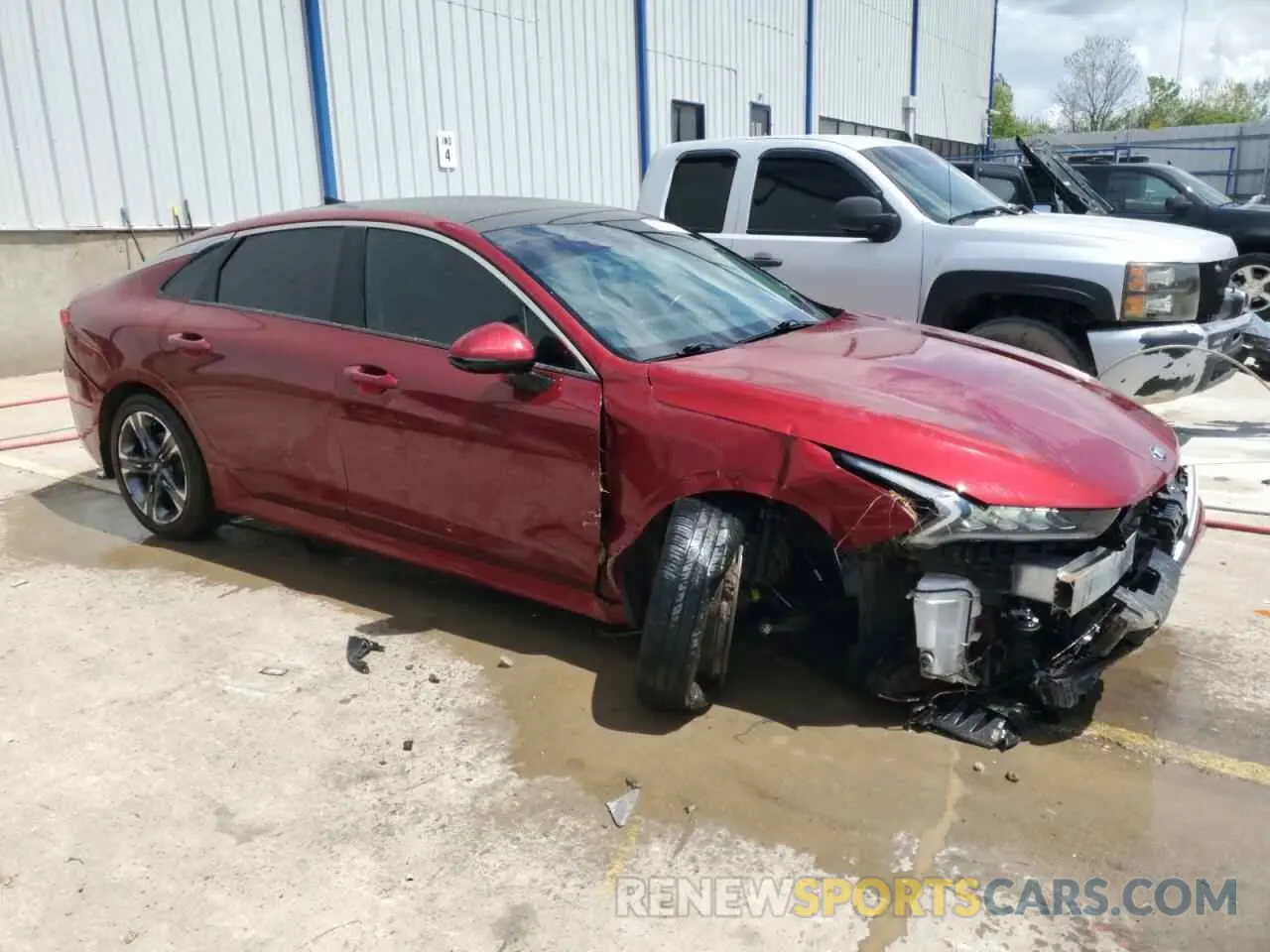 4 fotografías del automóvil dañado 5XXG34J21MG026253 KIA K5 2021