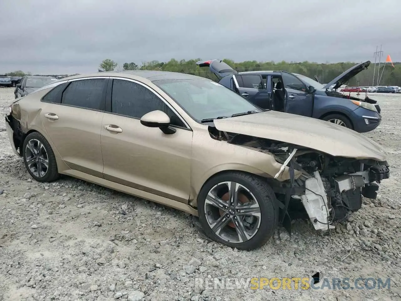 4 fotografías del automóvil dañado 5XXG34J21MG039360 KIA K5 2021