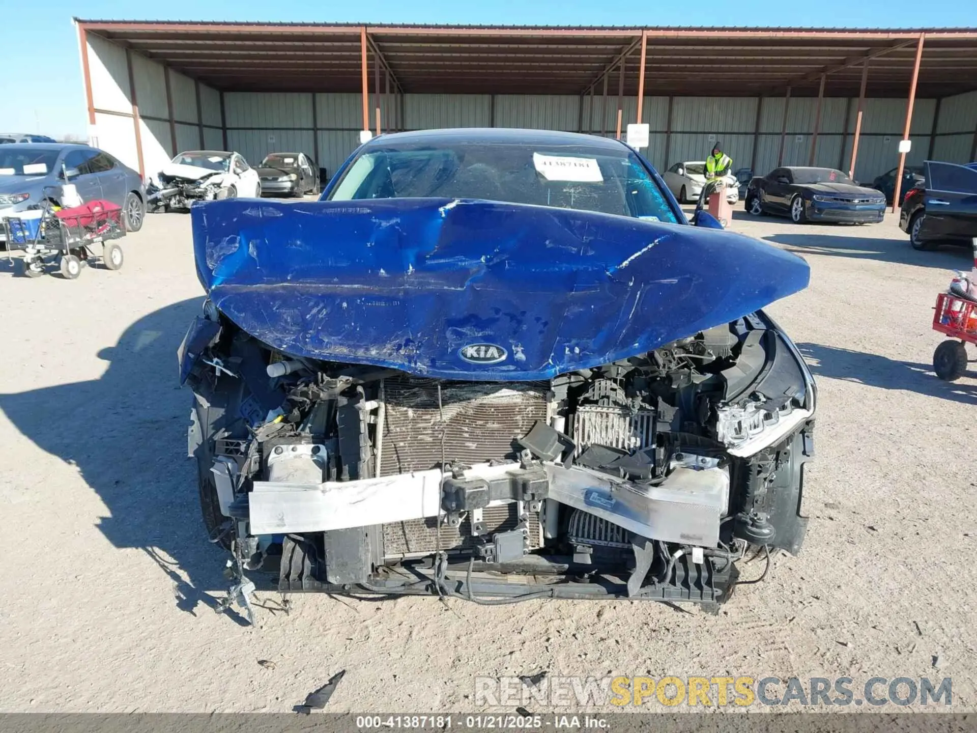 12 fotografías del automóvil dañado 5XXG34J22MG036869 KIA K5 2021
