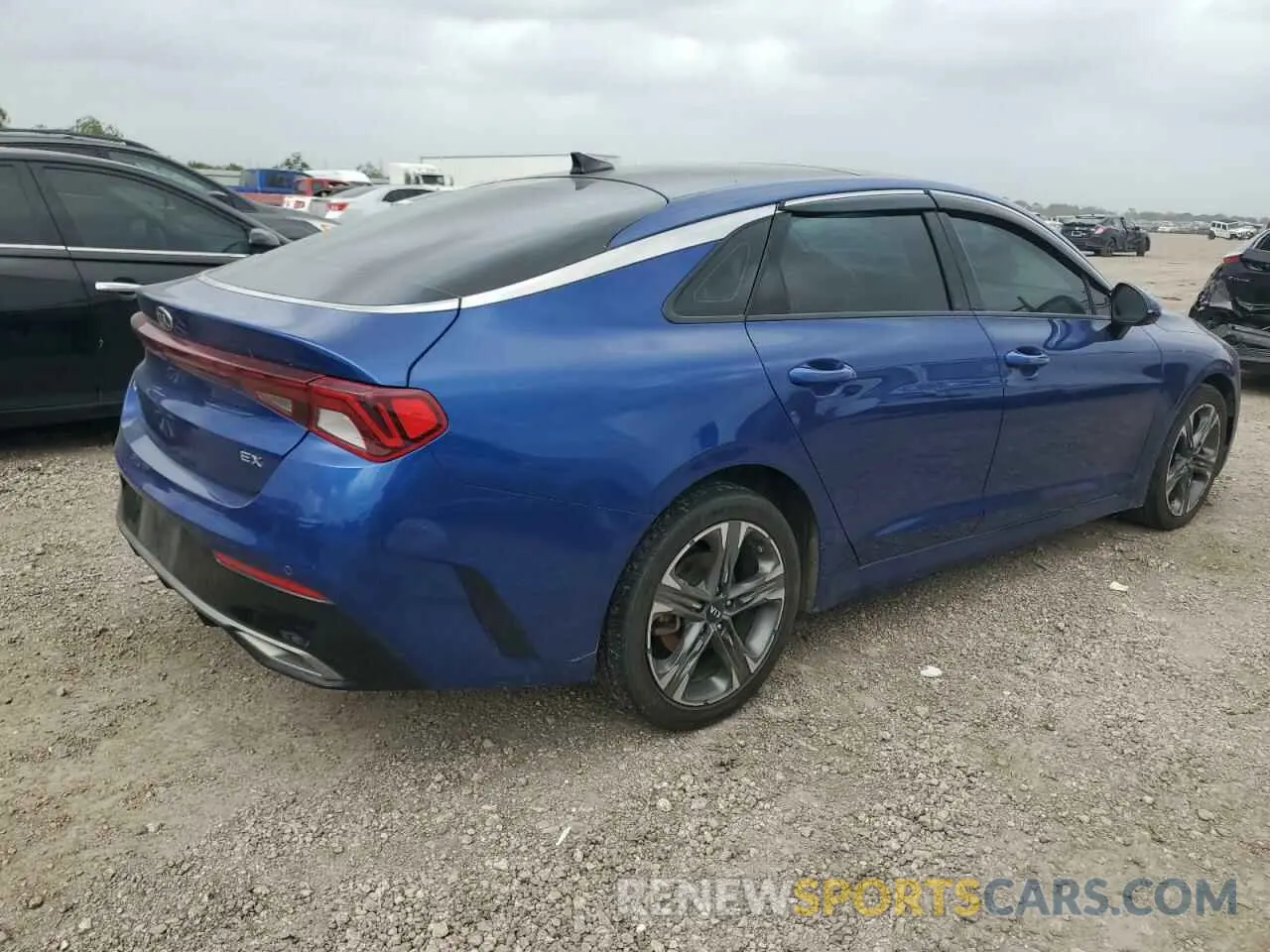 3 fotografías del automóvil dañado 5XXG34J26MG036843 KIA K5 2021
