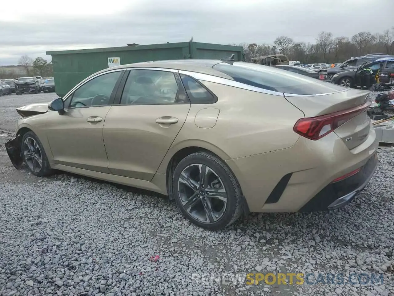 2 fotografías del automóvil dañado 5XXG34J26MG048412 KIA K5 2021