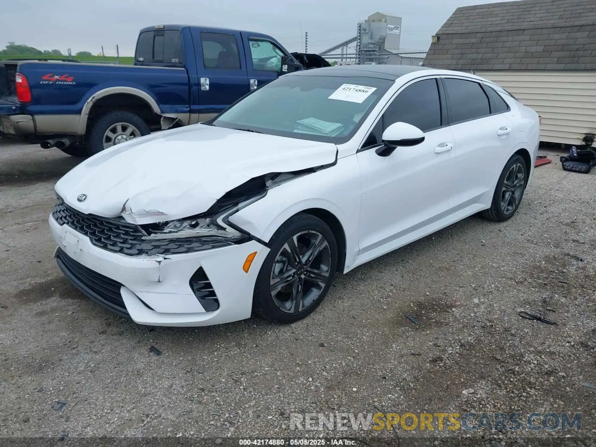 2 fotografías del automóvil dañado 5XXG34J27MG032252 KIA K5 2021