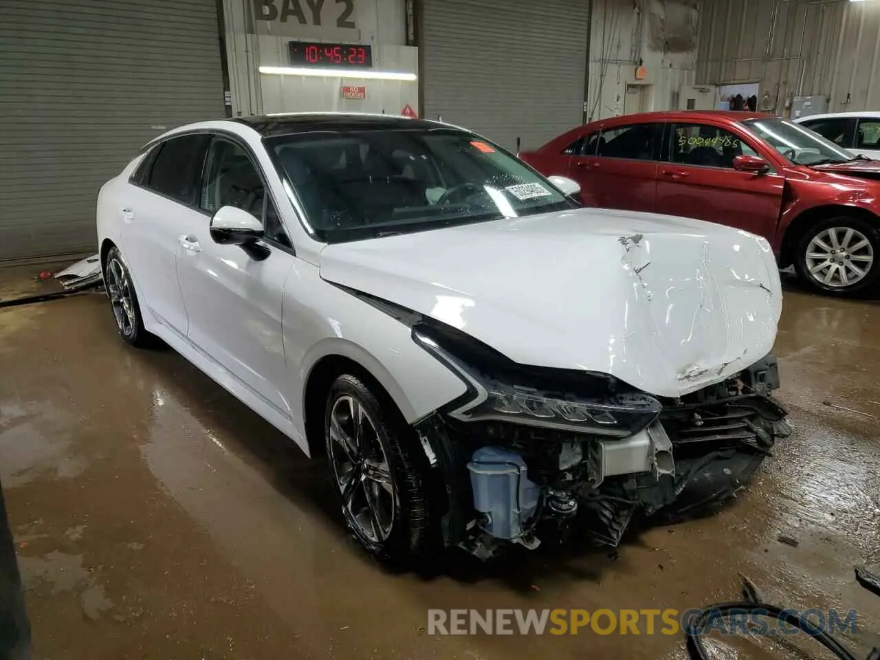 4 fotografías del automóvil dañado 5XXG34J27MG033241 KIA K5 2021
