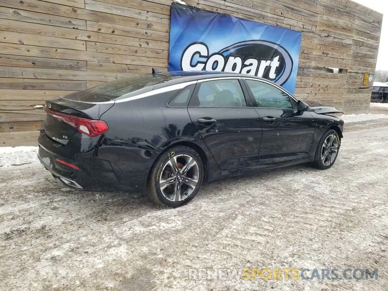 3 fotografías del automóvil dañado 5XXG34J28MG009630 KIA K5 2021