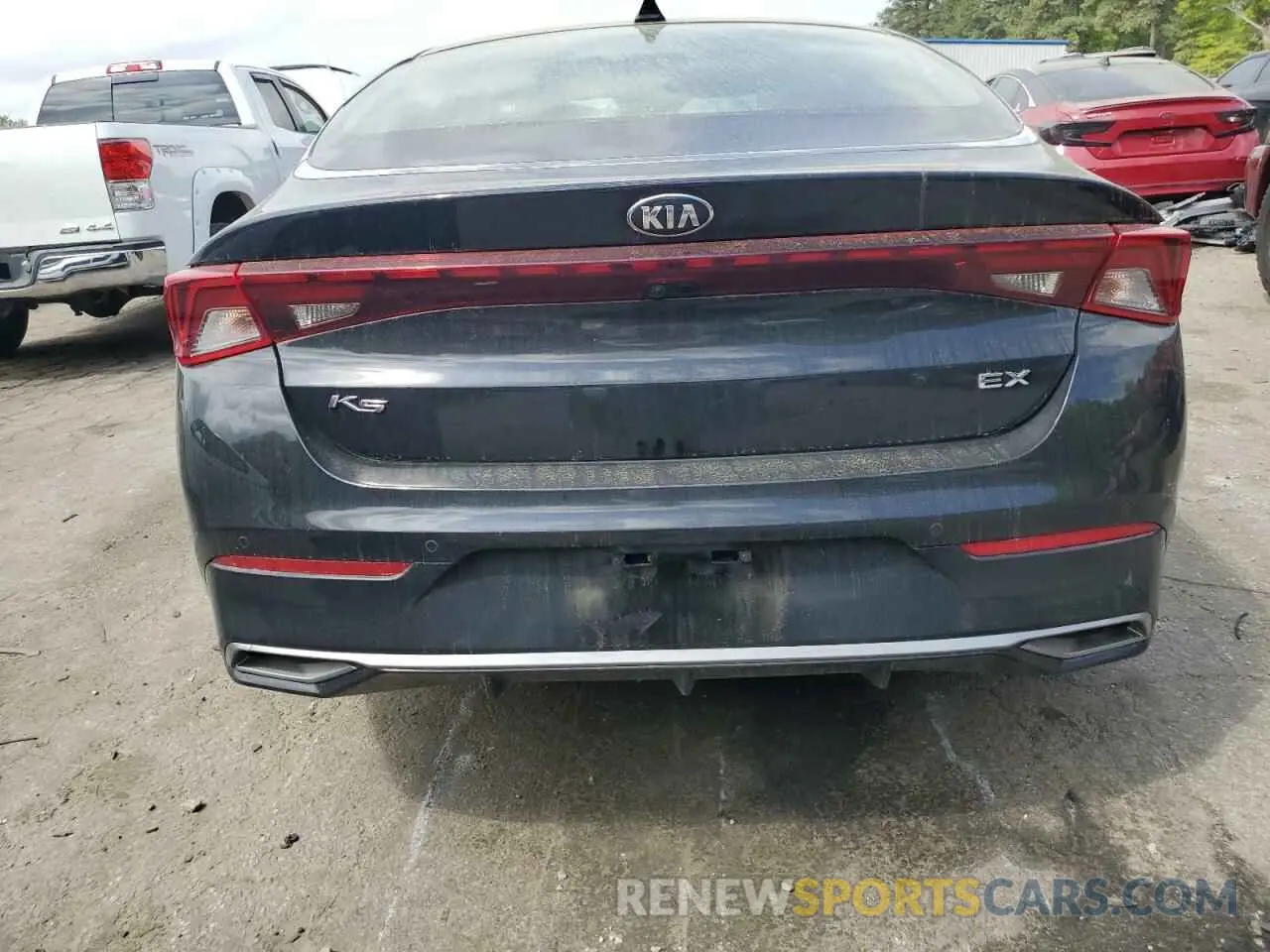 6 fotografías del automóvil dañado 5XXG34J28MG070315 KIA K5 2021
