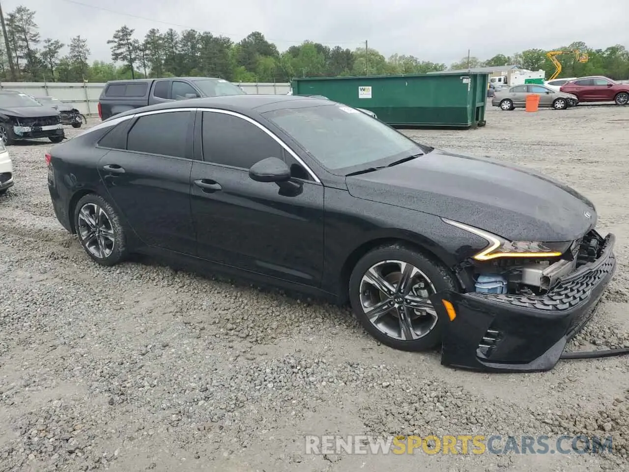 4 fotografías del automóvil dañado 5XXG34J29MG013573 KIA K5 2021