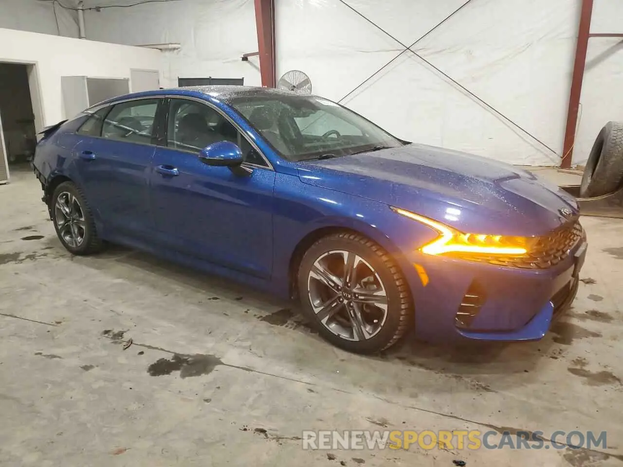 4 fotografías del automóvil dañado 5XXG34J29MG045150 KIA K5 2021