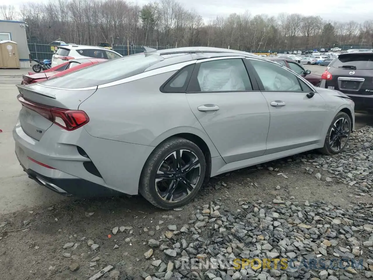 3 fotografías del automóvil dañado 5XXG64J20MG023416 KIA K5 2021