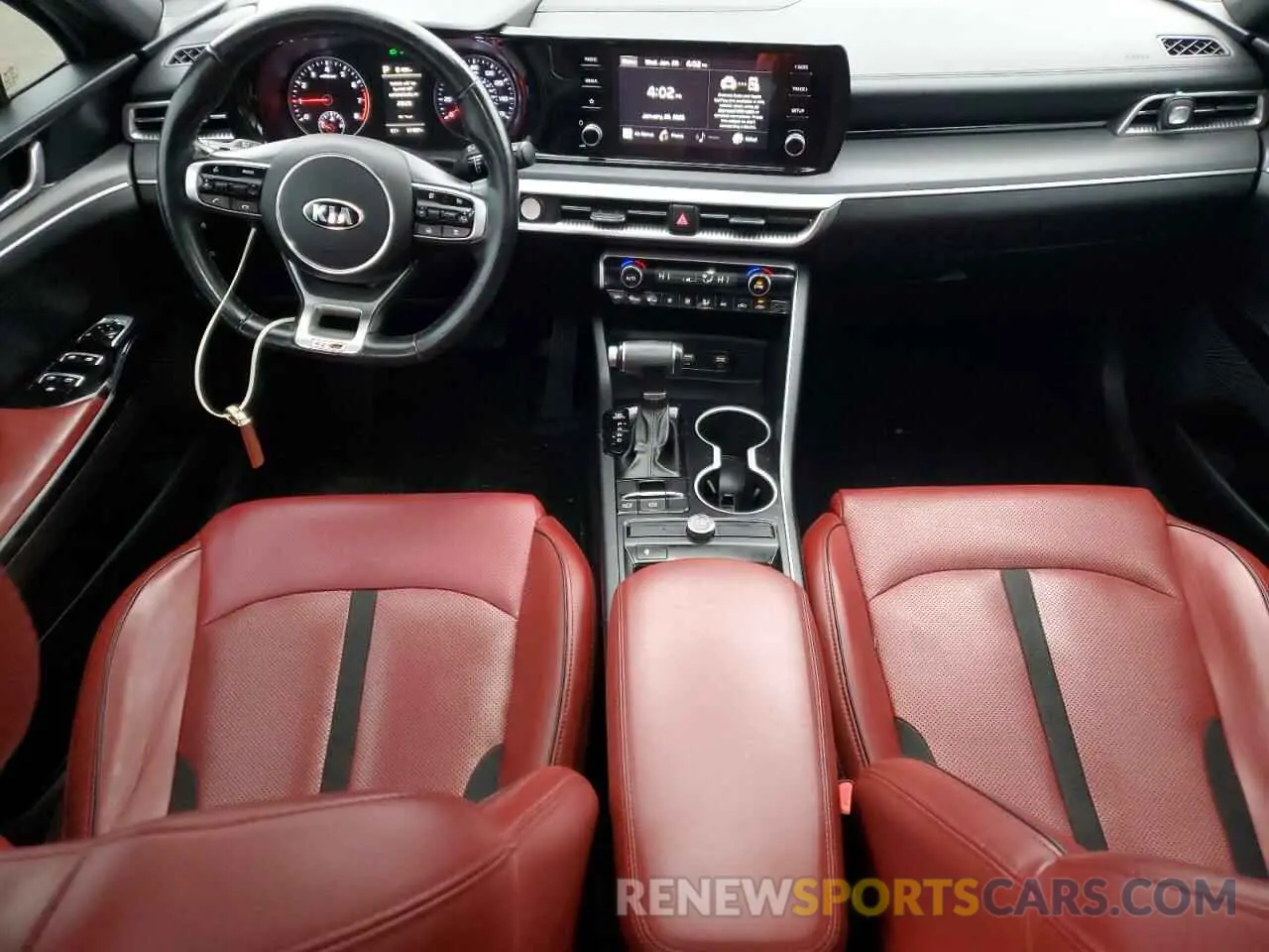 8 fotografías del automóvil dañado 5XXG64J20MG032116 KIA K5 2021