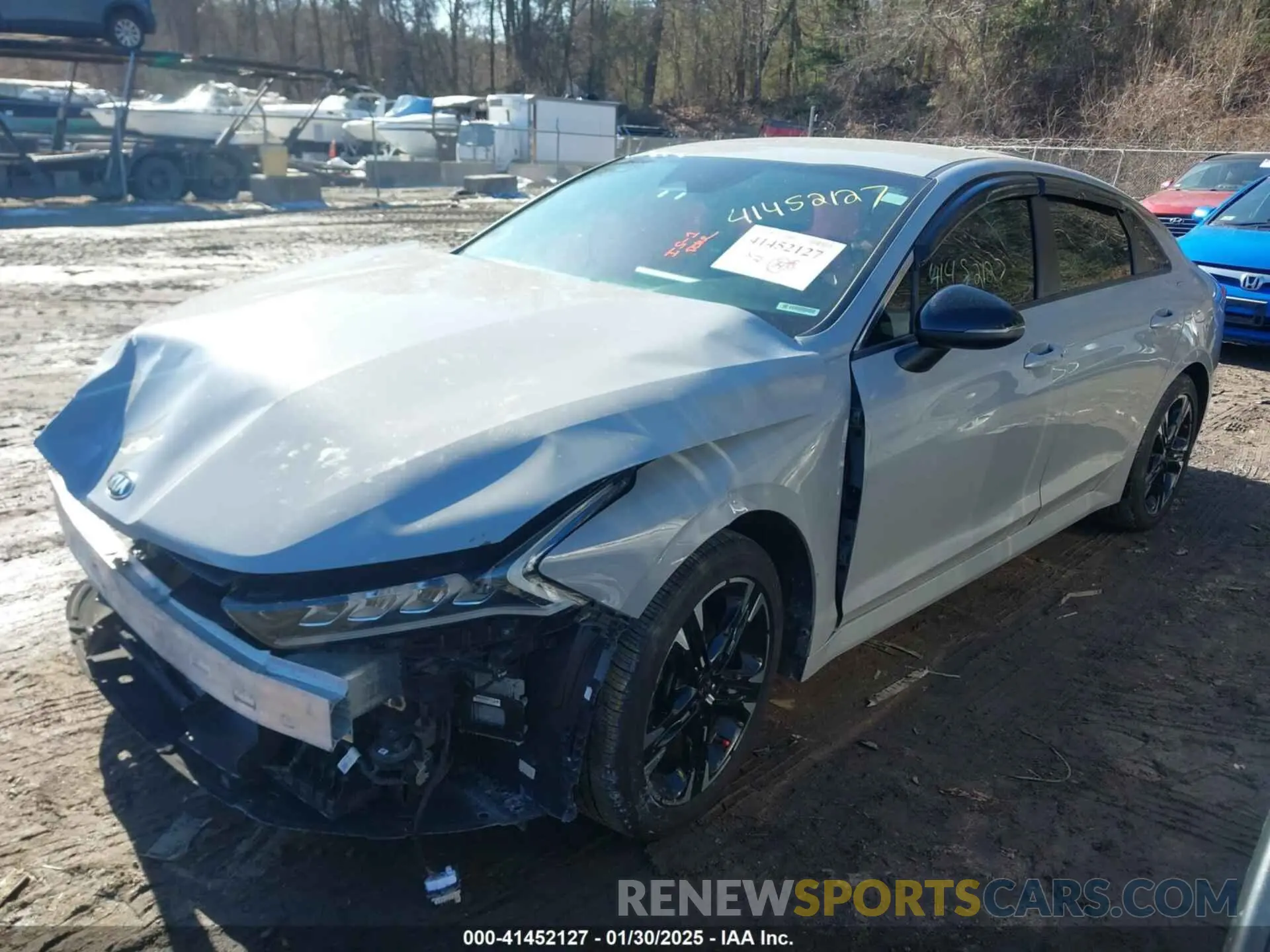 2 fotografías del automóvil dañado 5XXG64J21MG019553 KIA K5 2021