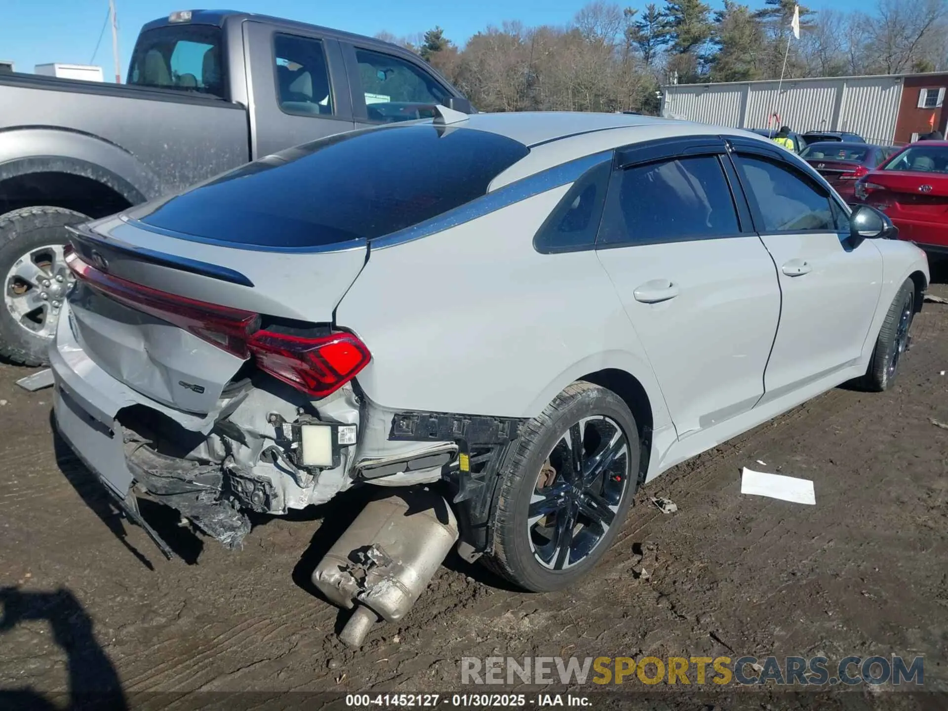 4 fotografías del automóvil dañado 5XXG64J21MG019553 KIA K5 2021