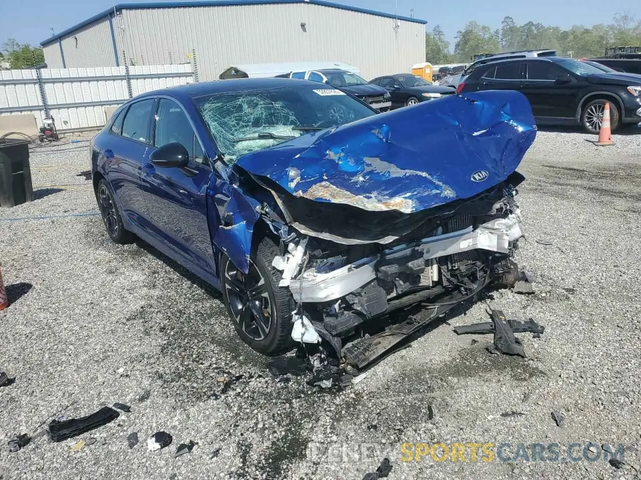 4 fotografías del automóvil dañado 5XXG64J21MG076092 KIA K5 2021