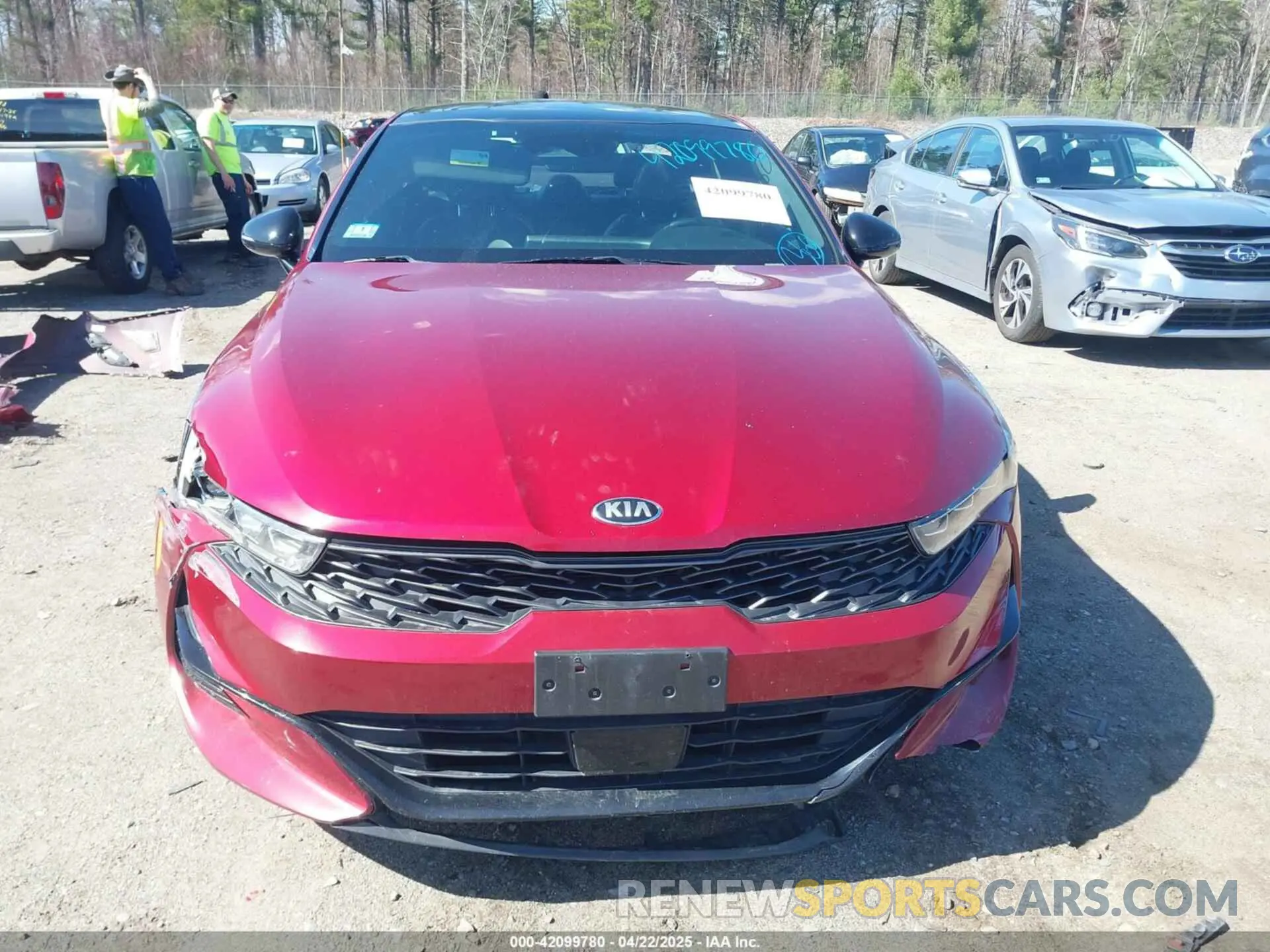 20 fotografías del automóvil dañado 5XXG64J21MG077890 KIA K5 2021