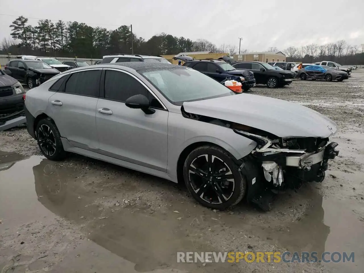 4 fotografías del automóvil dañado 5XXG64J23MG042641 KIA K5 2021