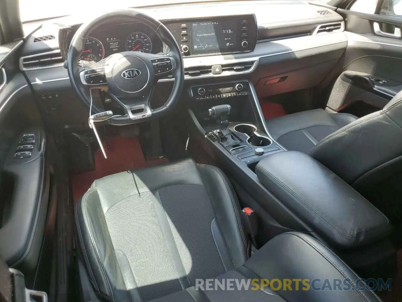 8 fotografías del automóvil dañado 5XXG64J25MG017448 KIA K5 2021