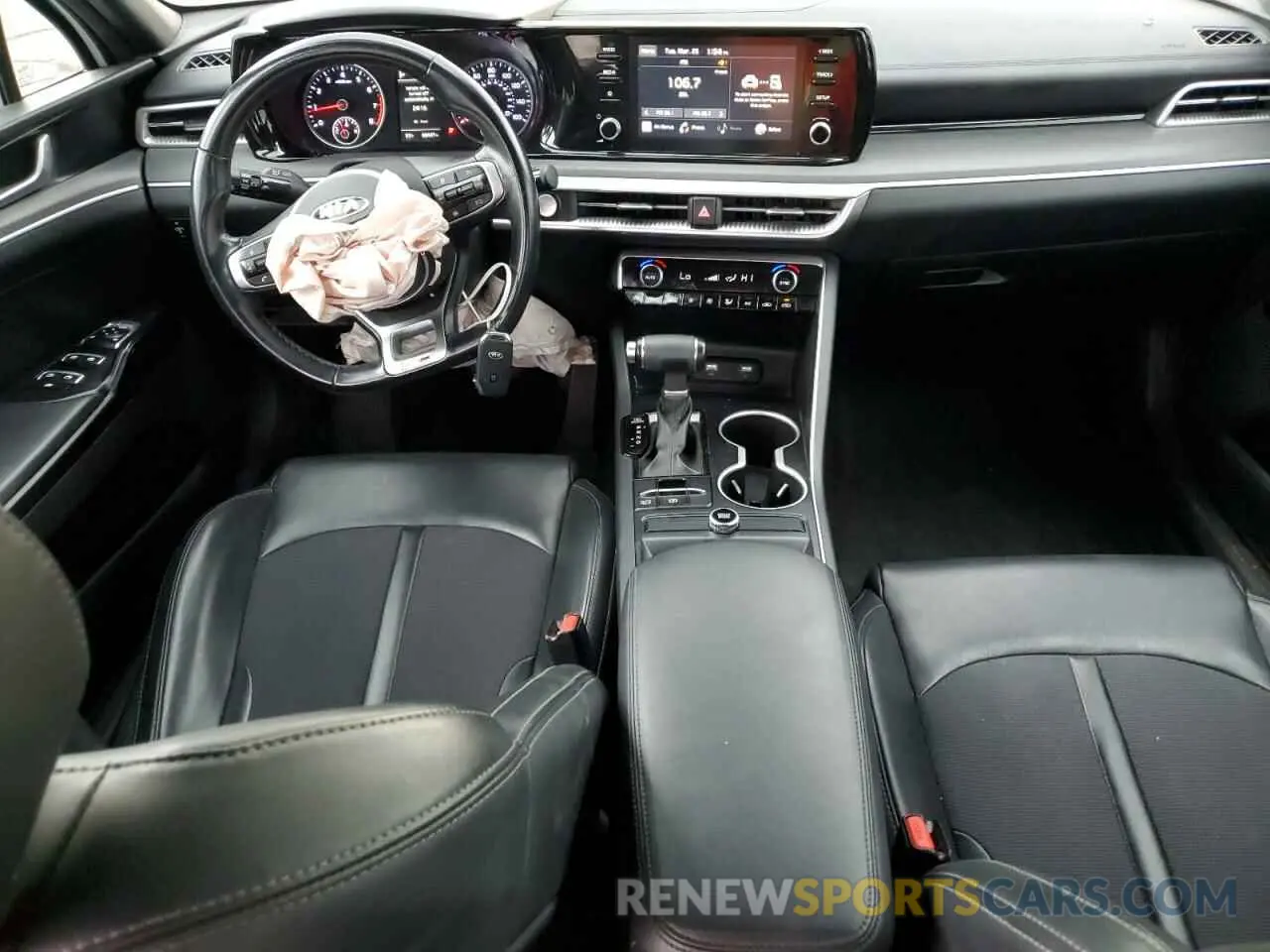 8 fotografías del automóvil dañado 5XXG64J26MG063063 KIA K5 2021