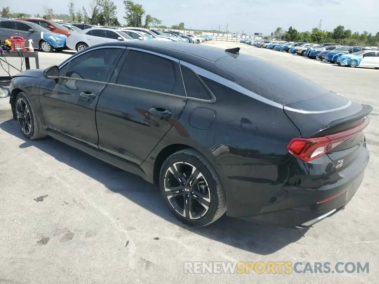 2 fotografías del automóvil dañado 5XXG64J27MG003499 KIA K5 2021