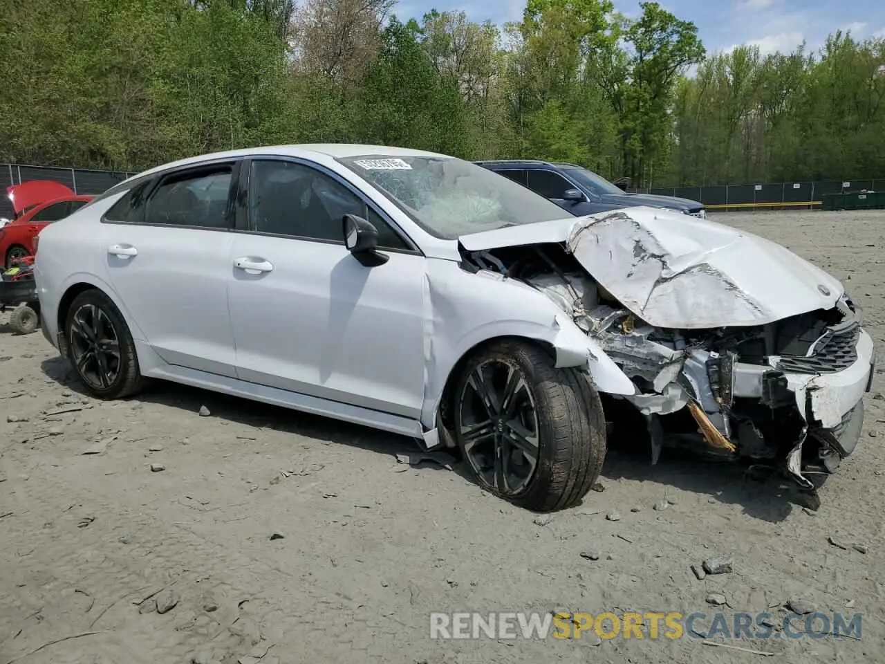 4 fotografías del automóvil dañado 5XXG64J27MG059846 KIA K5 2021