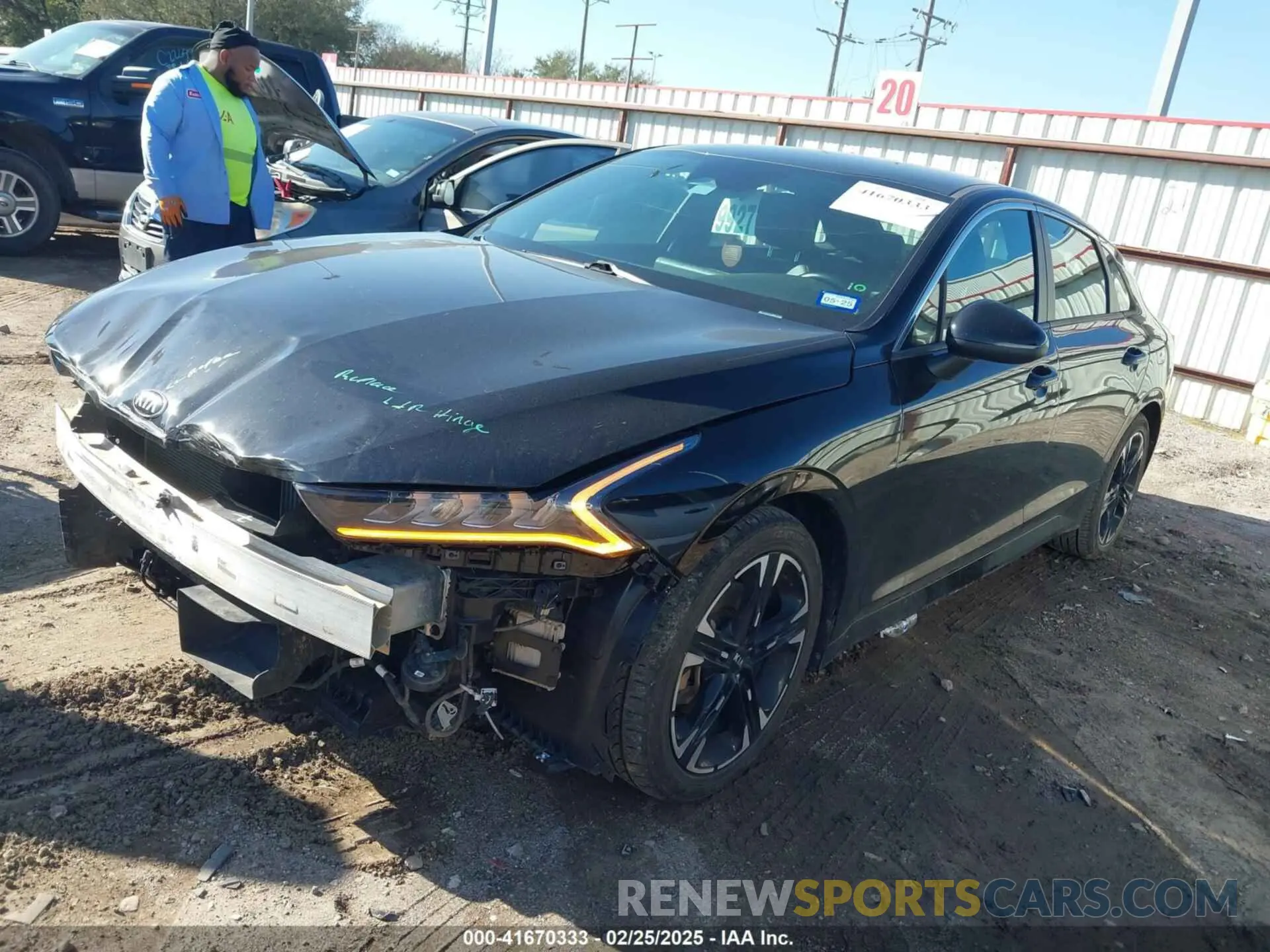 2 fotografías del automóvil dañado 5XXG64J27MG074928 KIA K5 2021