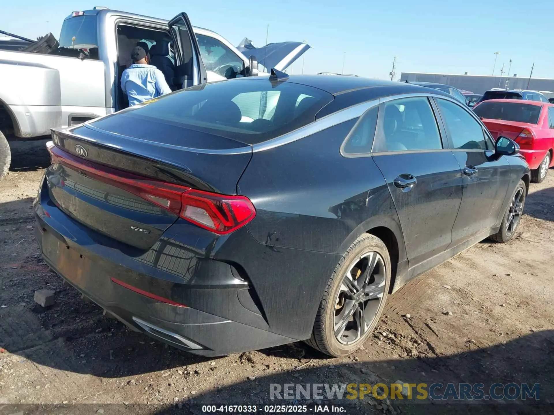 4 fotografías del automóvil dañado 5XXG64J27MG074928 KIA K5 2021