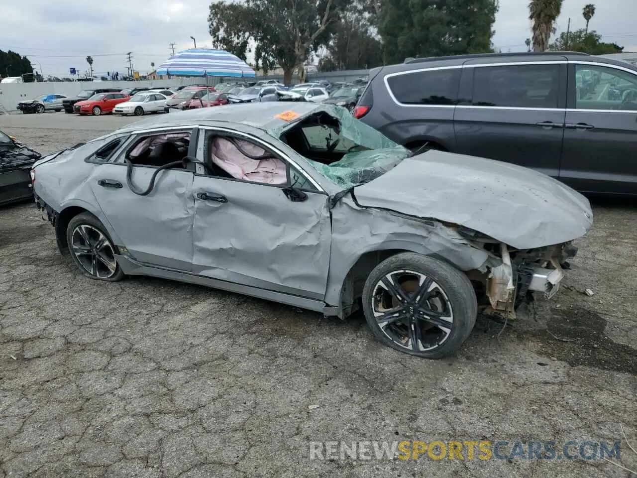 4 fotografías del automóvil dañado 5XXG64J27MG079885 KIA K5 2021