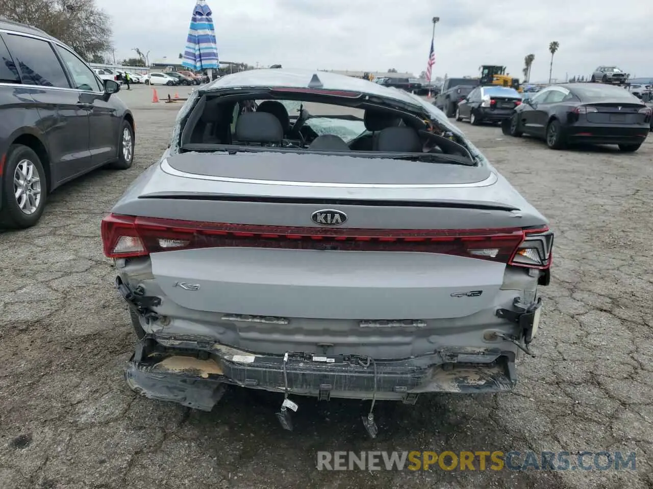 6 fotografías del automóvil dañado 5XXG64J27MG079885 KIA K5 2021
