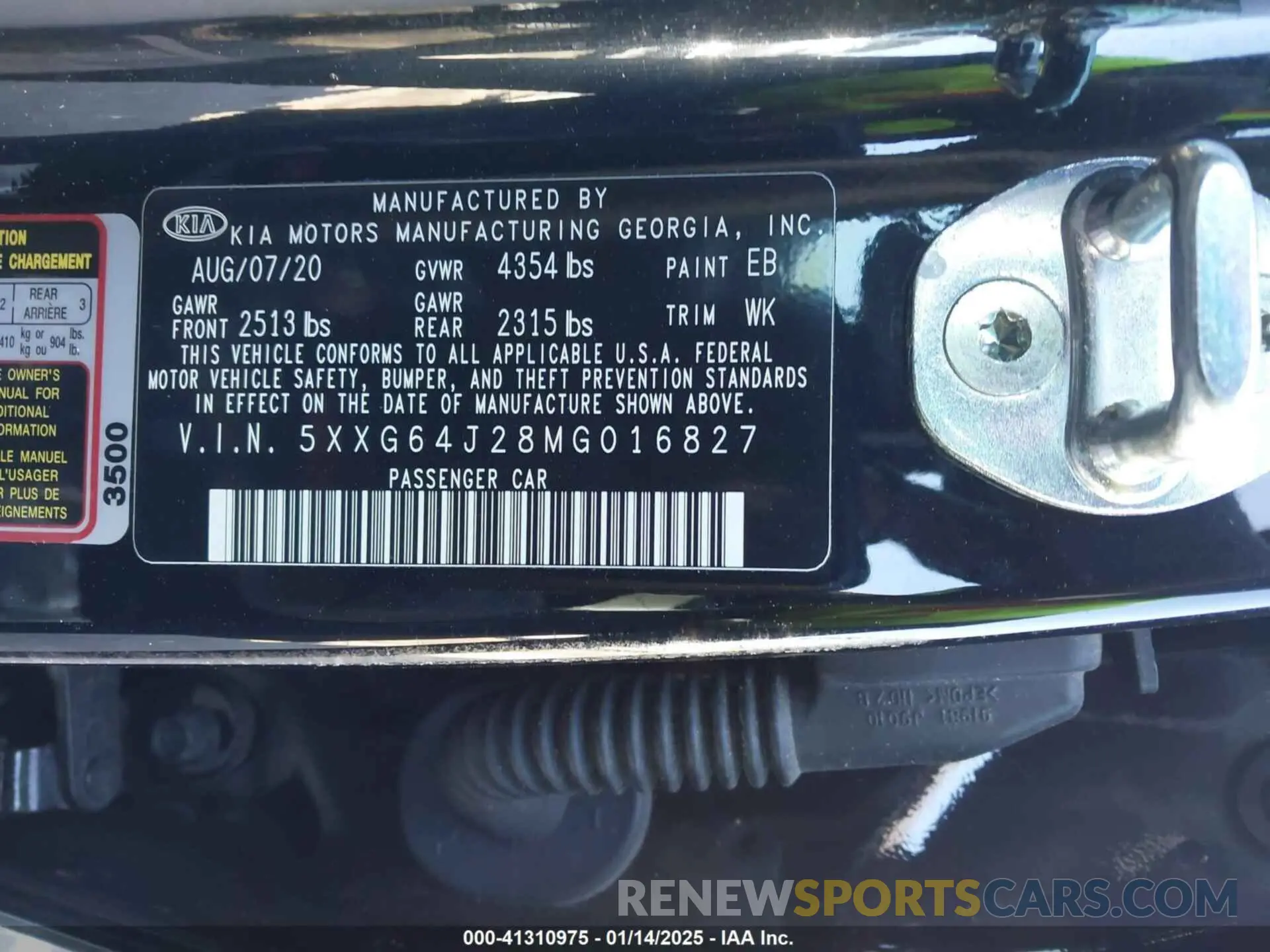 9 fotografías del automóvil dañado 5XXG64J28MG016827 KIA K5 2021
