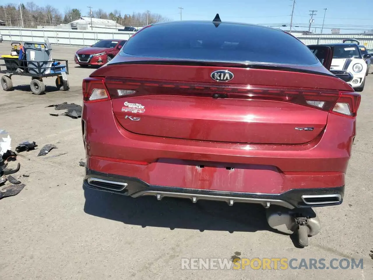 6 fotografías del automóvil dañado 5XXG64J29MG045432 KIA K5 2021
