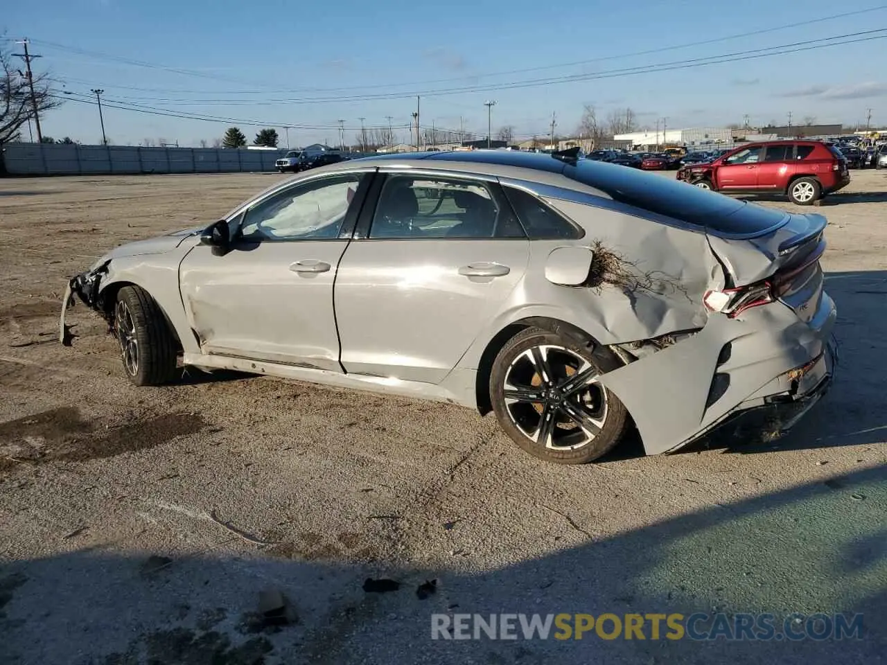 2 fotografías del automóvil dañado 5XXG64J29MG050842 KIA K5 2021