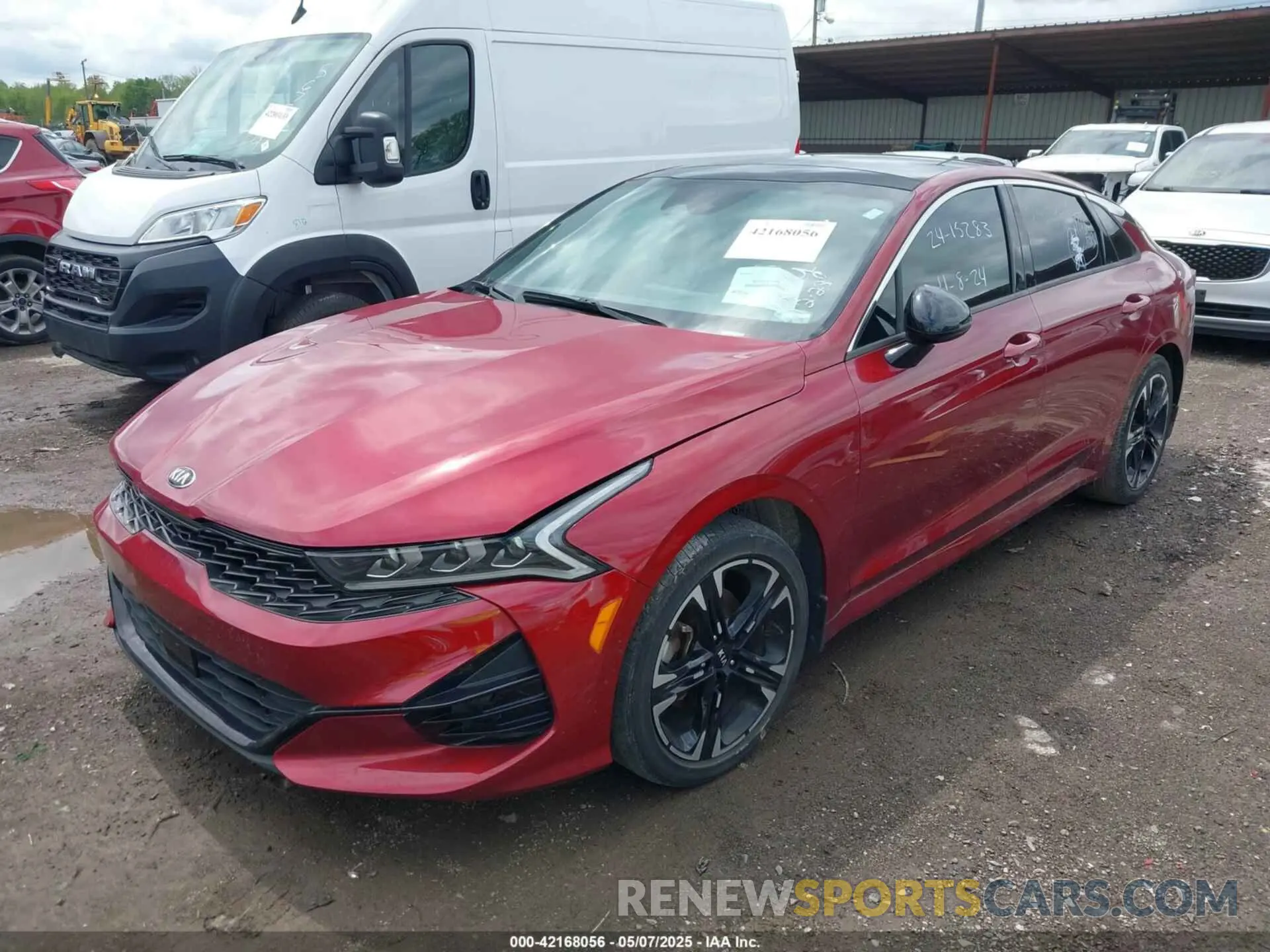 2 fotografías del automóvil dañado 5XXG64J2XMG017994 KIA K5 2021