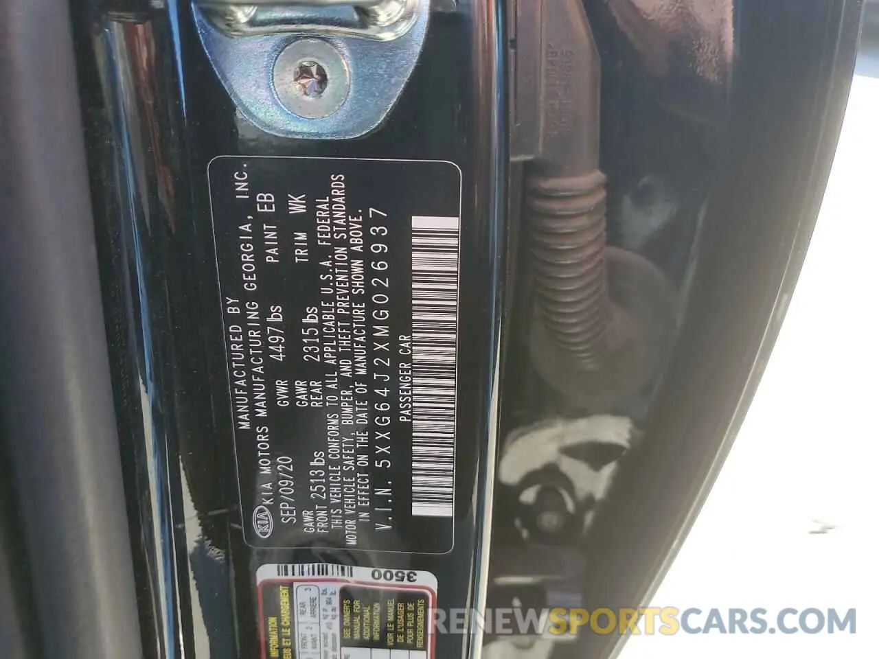 13 fotografías del automóvil dañado 5XXG64J2XMG026937 KIA K5 2021