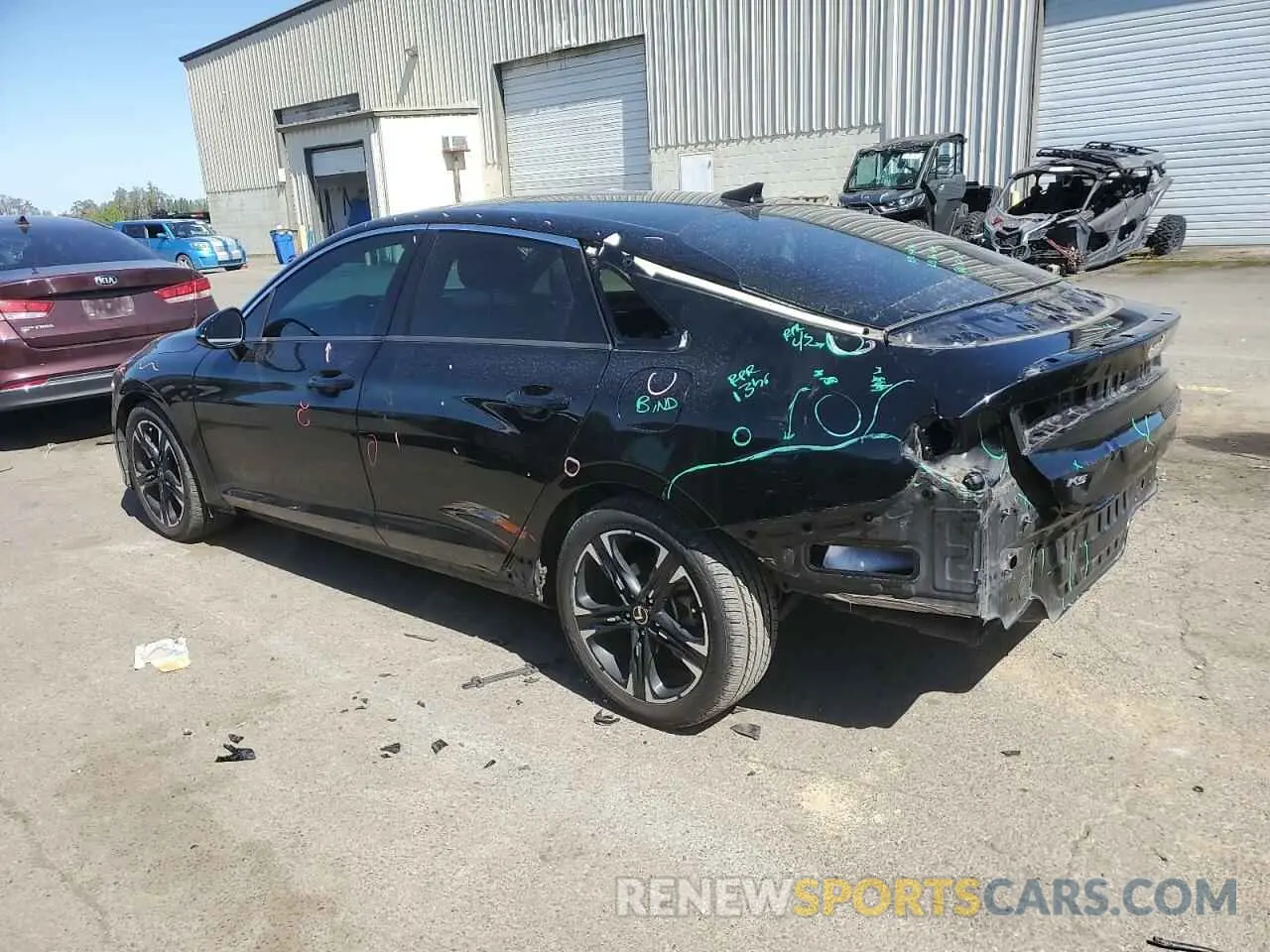 2 fotografías del automóvil dañado 5XXG64J2XMG026937 KIA K5 2021