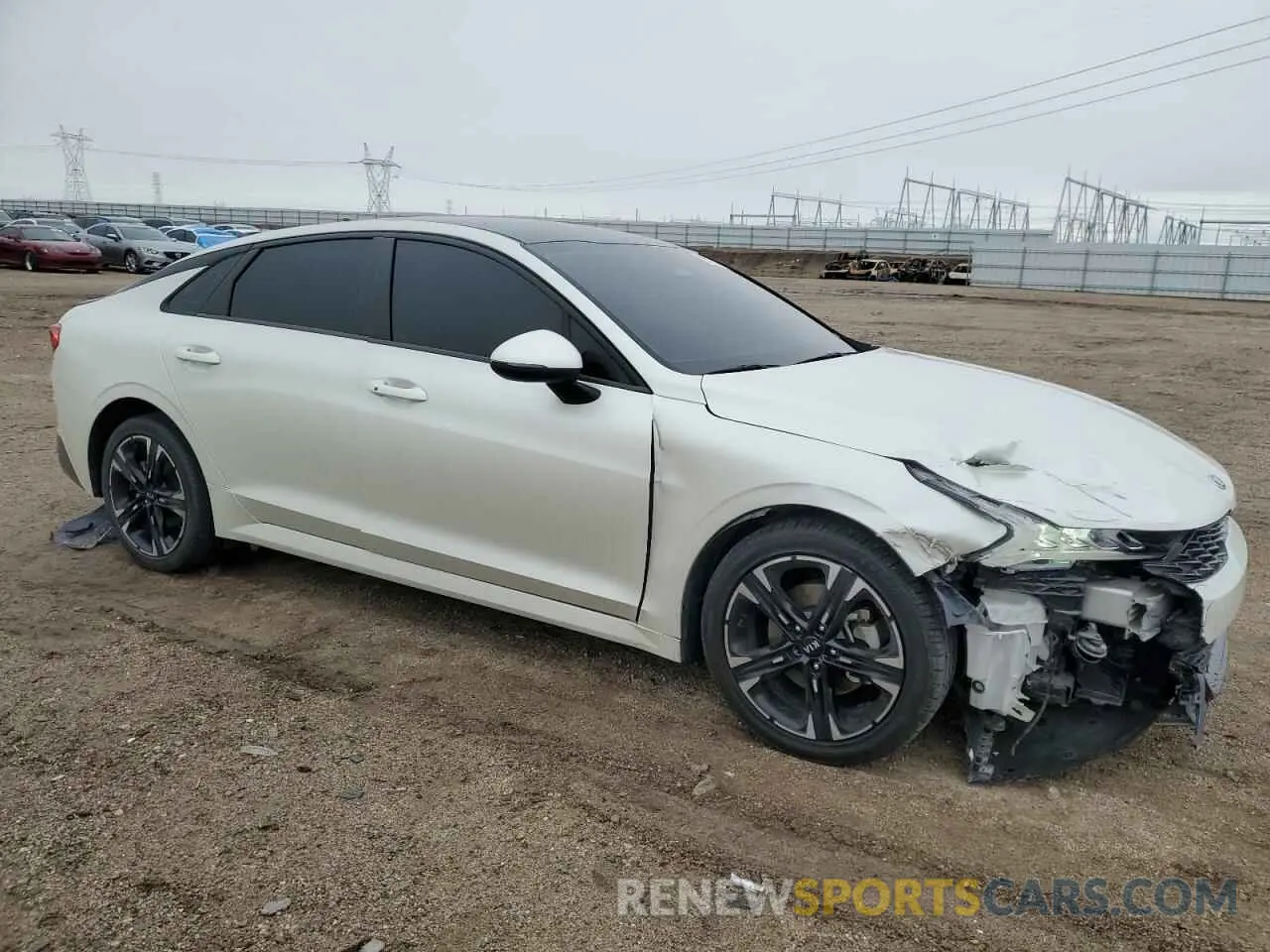 4 fotografías del automóvil dañado 5XXG64J2XMG062126 KIA K5 2021